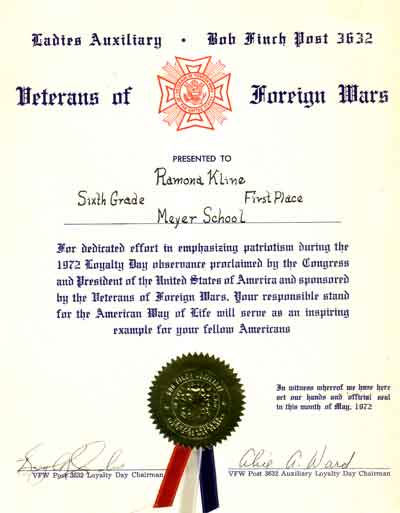 VFW-award