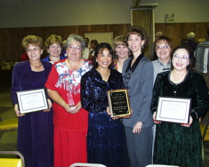 Ann Bryant, Christi Christian, Mary Thorp, Ramona Werst, Karen McDonald, Nina Hallmark, Gere Johnson, and Diane Madrid